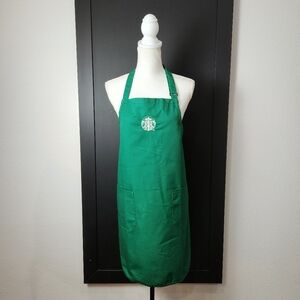 STARBUCKS Coffee Barista Green Apron Employee Uniform.